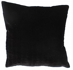 Bársony párna (fekete) (párnahuzat) 45 x 45 cm