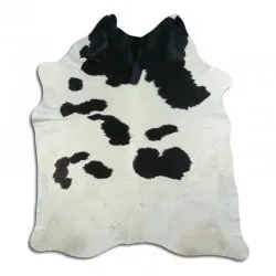 Szőrmés szőnyeg - Fekete/fehér 1039