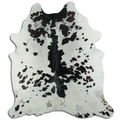 Szőrmés szőnyeg - Fekete/fehér 1060
