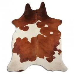 Szőrmés szőnyeg - Barna/fehér 1081