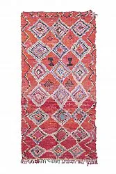 Marokkói Boucherouite szőnyeg 260 x 130 cm