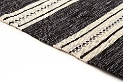 Rongyszőnyeg - Kajsa (fekete)