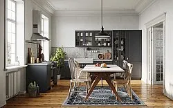 Wilton szőnyeg - Yelda (fekete/többszínű)