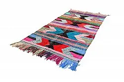 Marokkói Boucherouite szőnyeg 135 x 270 cm