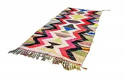 Marokkói Boucherouite szőnyeg 135 x 305 cm