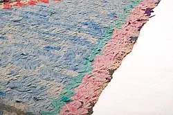 Marokkói Boucherouite szőnyeg 125 x 340 cm