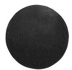 Kerek szizál szőnyeg - Agave (fekete)
