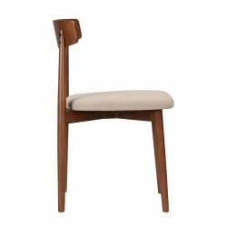 Szék - Ystad (dió/bézs) - 2 db