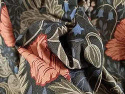 Pamutfüggöny - Poppy (fekete)