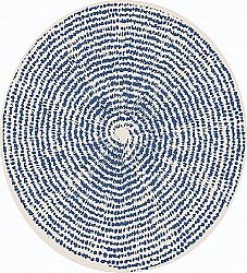 Kerek szőnyeg - Brussels Swirl (kék)