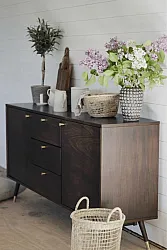 TV-állvány / Komód - Prime (dió/réz)