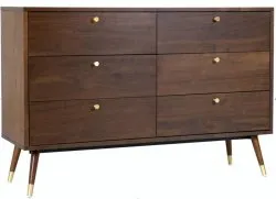 Öltöző - Prime - 6 drawers (dió/réz)