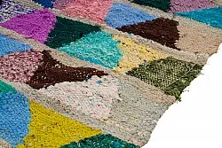 Marokkói Boucherouite szőnyeg 125 x 255 cm