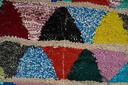 Marokkói Boucherouite szőnyeg 125 x 255 cm