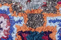 Marokkói Boucherouite szőnyeg 200 x 125 cm