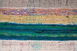 Marokkói Boucherouite szőnyeg 145 x 295 cm