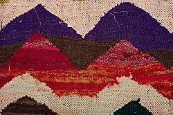 Marokkói Boucherouite szőnyeg 140 x 295 cm