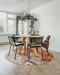 Kerek szőnyeg - Olivera (barna)