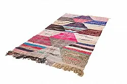 Marokkói Boucherouite szőnyeg 125 x 260 cm