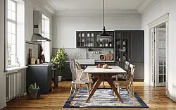 Wilton szőnyeg - Peri (kék/többszínű)