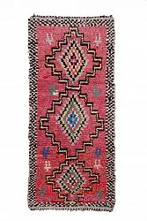 Marokkói Boucherouite szőnyeg 285 x 130 cm