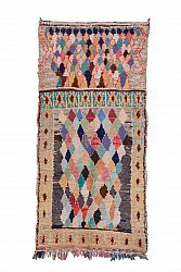 Marokkói Boucherouite szőnyeg 255 x 115 cm