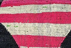 Marokkói Boucherouite szőnyeg 130 x 265 cm