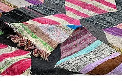 Marokkói Boucherouite szőnyeg 130 x 265 cm