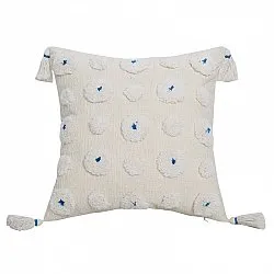 Párnahuzat - Boho Flower (kék)