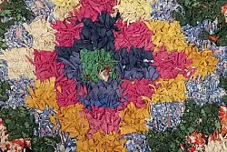 Marokkói Boucherouite szőnyeg 215 x 170 cm