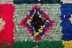 Marokkói Boucherouite szőnyeg 290 x 145 cm