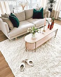 Shaggy szőnyeg - Kanvas (fehér)