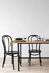 Szék - Bistro (fa/fekete) - 2 db