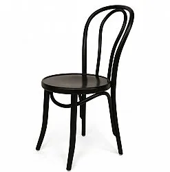 Szék - Bistro (fa/fekete) - 2 db