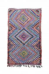 Marokkói Boucherouite szőnyeg 230 x 135 cm