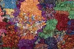 Marokkói Boucherouite szőnyeg 210 x 150 cm