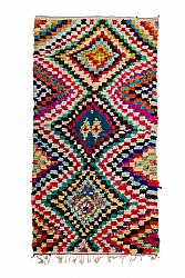 Marokkói Boucherouite szőnyeg 285 x 145 cm