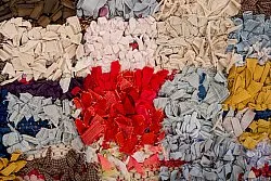 Marokkói Boucherouite szőnyeg 380 x 105 cm