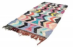 Marokkói Boucherouite szőnyeg 130 x 290 cm