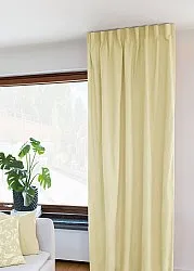 Függönyök - Pamutfüggöny Anja (világossárga)