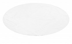 Kerek szőnyegek - Aranga Super Soft Fur (fehér)