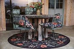 Kerek szőnyeg - Poppy (fekete)