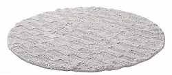 Kerek fürdőszobaszőnyeg - Bevin (világos szürke)