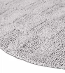 Kerek fürdőszobaszőnyeg - Bevin (világos szürke)