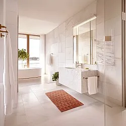 Fürdőszobaszőnyeg - Bevin (terrakotta)