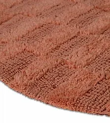 Kerek fürdőszobaszőnyeg - Bevin (terrakotta)