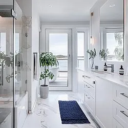 Fürdőszobaszőnyeg - Elvie (kék)