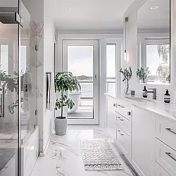 Fürdőszobaszőnyeg - Elvie (világos szürke)