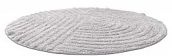 Kerek fürdőszobaszőnyeg - Embla (világos szürke)
