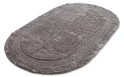 Ovális fürdőszobaszőnyeg - Nila (sötét szürke)